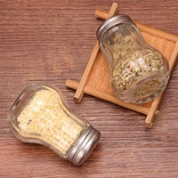 2pcs kitchen spice salt pepper seasoning shaker jar bbq cooking glass bottle multi purpose herb seasoning can kitchen gadgets