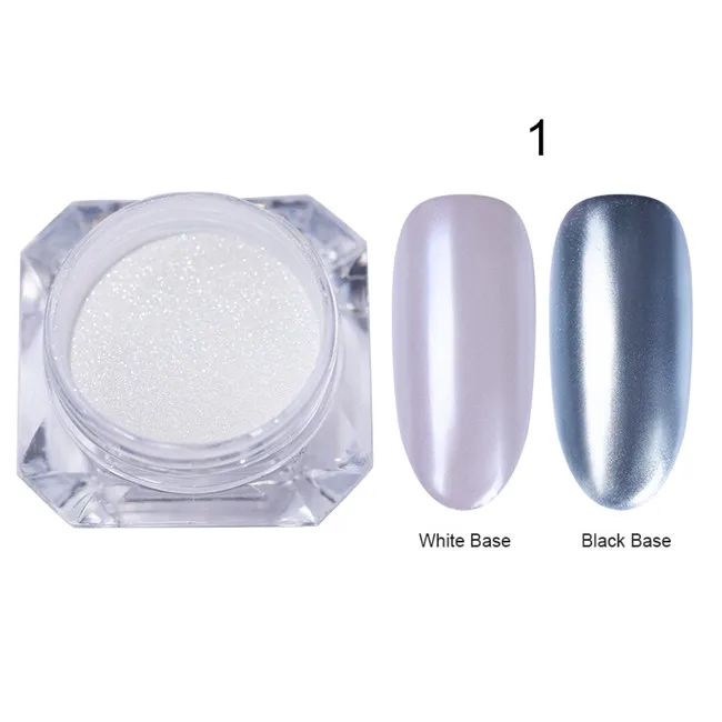 mirror1 Ur Sugar лак для ногтей УФ-гель лак с серебряным зеркальный ногтевой порошок мерцающий хромированный пигмент с Блестками Пыль маникюрный набор для дизайна ногтей - Цвет: mirror1