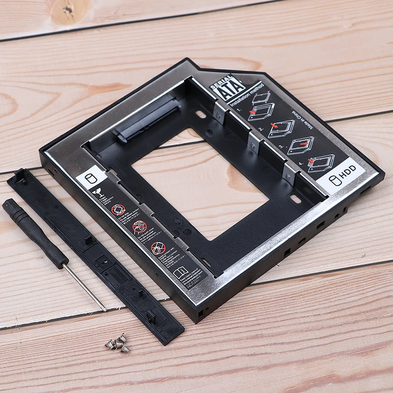 

1set For Laptop Universal SATA To SATA 3.0 12.7mm 2nd HDD Caddy For 2.5 '' SSD Hard Drive Case Enclosure