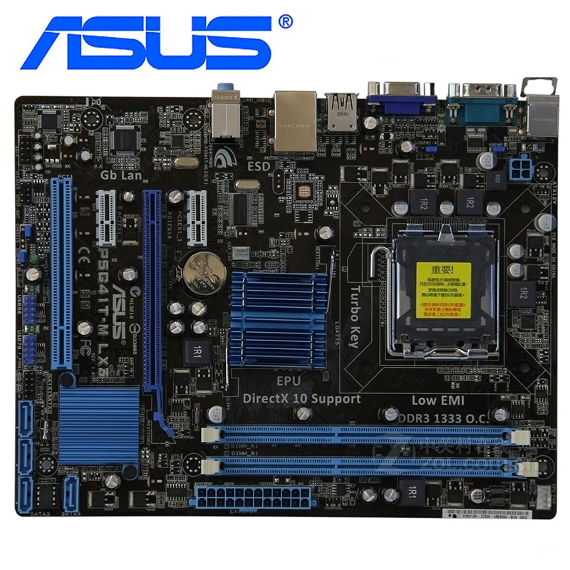 Материнские платы ASUS P5G41T M LX3 LGA 775 DDR3 8 Гб G41 Plus системная плата SATA II PCI E X16
