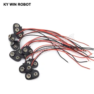 Новинка, высокое качество, T тип 10 шт., 9 В, кабель питания постоянного тока, приводит, шнур, зажим, разъем Jack для Arduino DIY