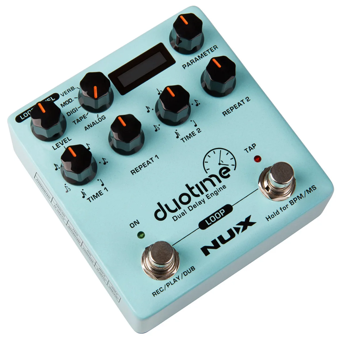Педаль задержки NUX Duotime Stereo с независимым временем аналоговая задержка Ленточное