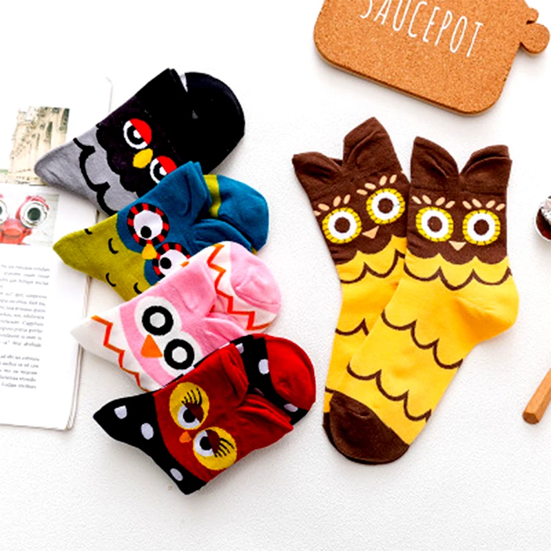 Новинка Женские хлопковые носки с героями мультфильмов Милые объемными