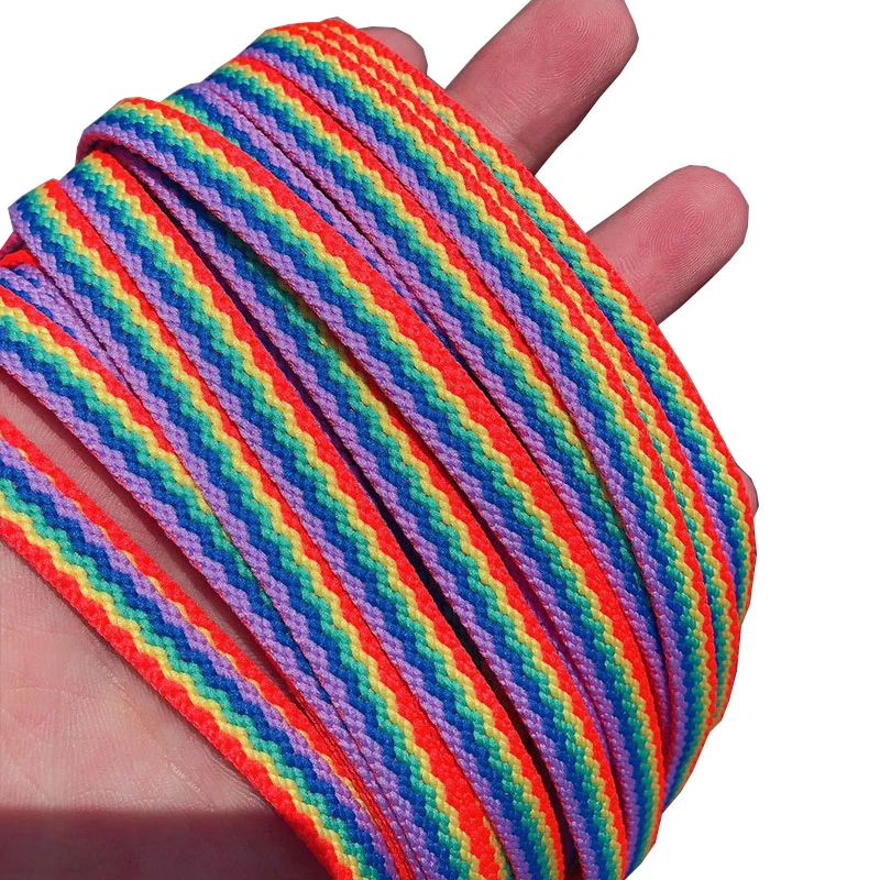 Креативные повседневные шнурки радужные кроссовки модная обувь цветные