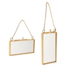 2x потертые подвесные прозрачные стеклянные подвесные рамы для дисплея Гербария, легко