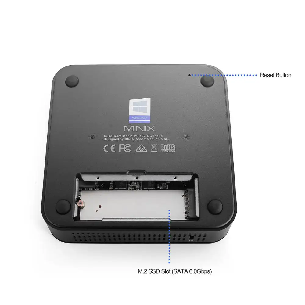 MINIX NEO G41V-4 Intel Gemini Lake N4100 Ultimate безвентиляторный мини-ПК с Windows 10 Pro комплексный
