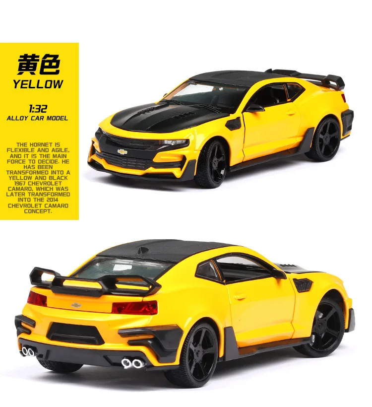 1:24 игрушечный автомобиль отличного качества Chevrolet Camaro Металлический Игрушечный Автомобиль литой автомобиль Diecasts& игрушечные транспортные средства Модель автомобиля игрушки для детей