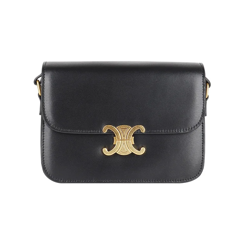 

2021 new fashion small square bag cowhide women's one-shoulder messenger handbag simple and elegant handbag purse