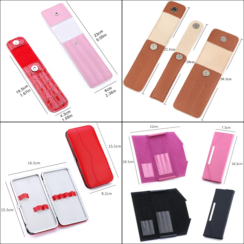 Пинцет для наращивания ресниц кожаный чехол держатель пинцета профессиональный