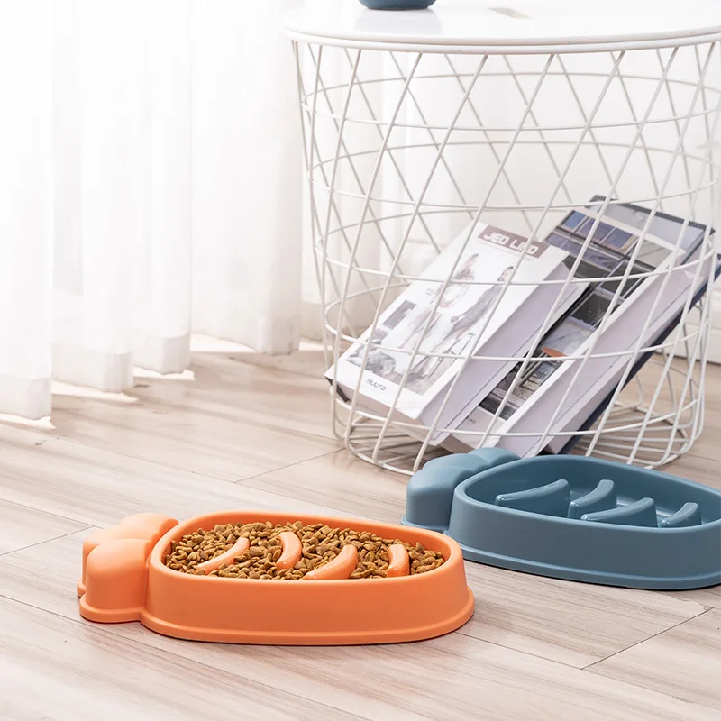 

2021 Dog Bowl Anti Choke Dog Feeding Food Bowls Puppy Slow Eating Dog Bowls Feeder Dish Pet Bowl Pet Supplies