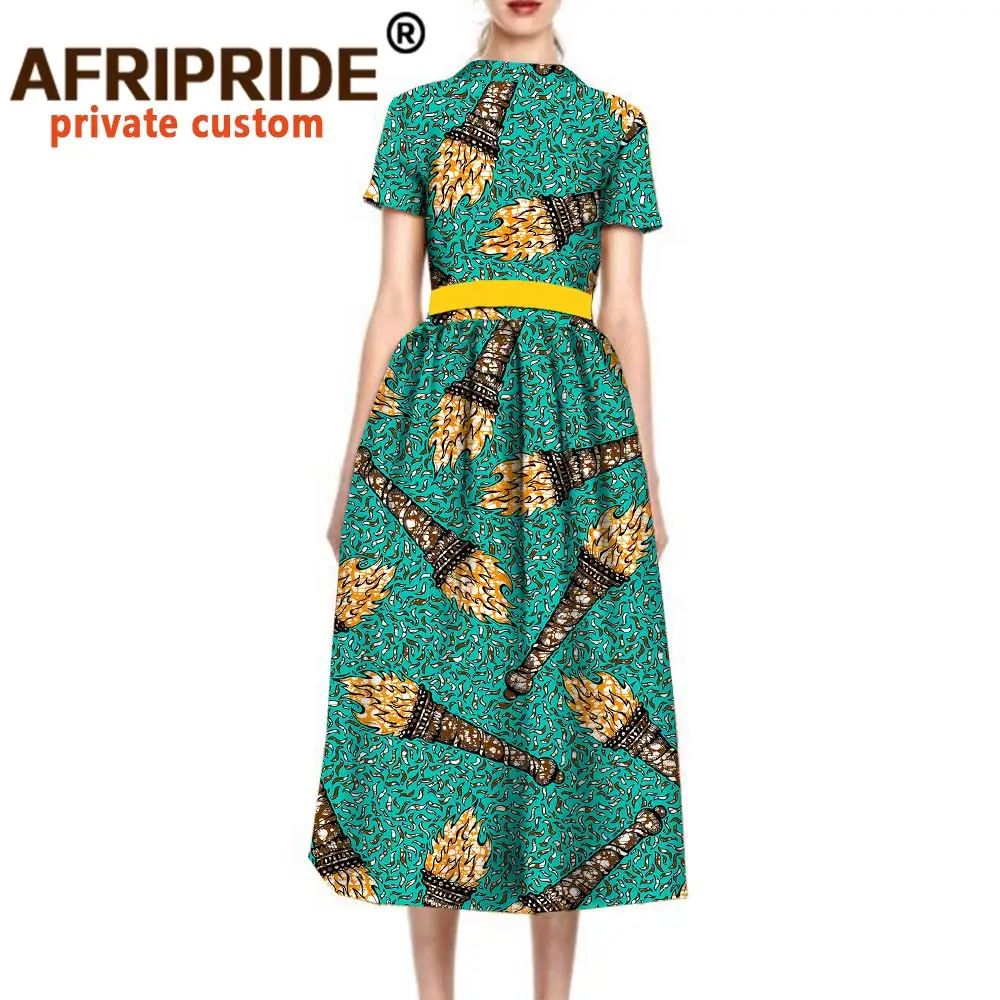 Новинка 2020 оригинальные африканские платья для женщин платье средней длины с