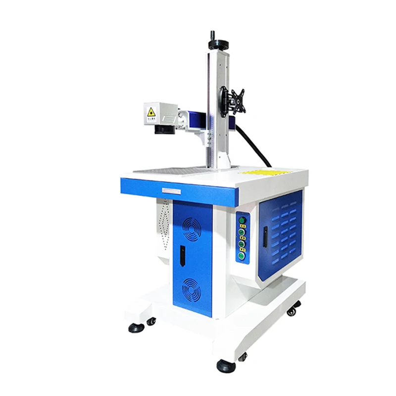 Настольный волоконный лазерный аппарат для маркировки металла станок лазерной