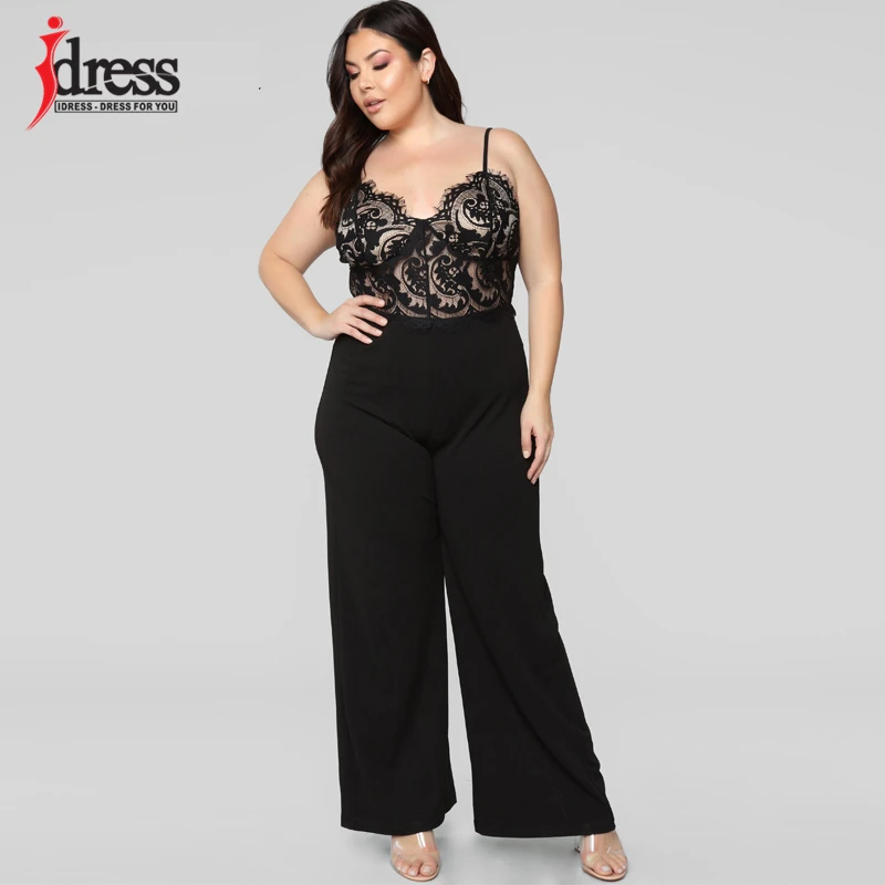 IDress новые летние женские Клубные вечерние кружевные Комбинезоны Женский
