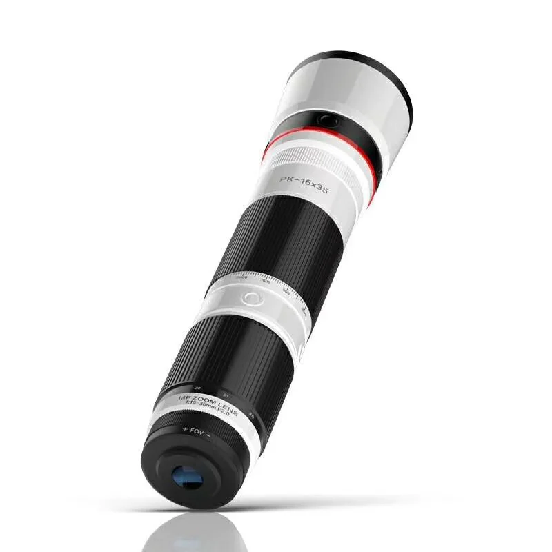

4K HD 16-35X Telescope Camera Zoom Lens for Smartphone Lente Celular 3-Section Adjustable Cell Phone Telephoto Lenses