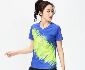 China Women Badminton shirts ,Children Tennis T-Shirts , T-shirt Table Tennis female , Tennis Train game shirt Clothes for women