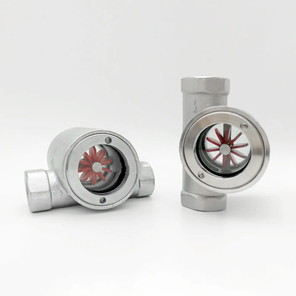 1/4 &quot3/8&quot 1/2 &quot3/4&quot 1 &quot 2&quot BSPT женский окна прицел Стекло индикатор потока с