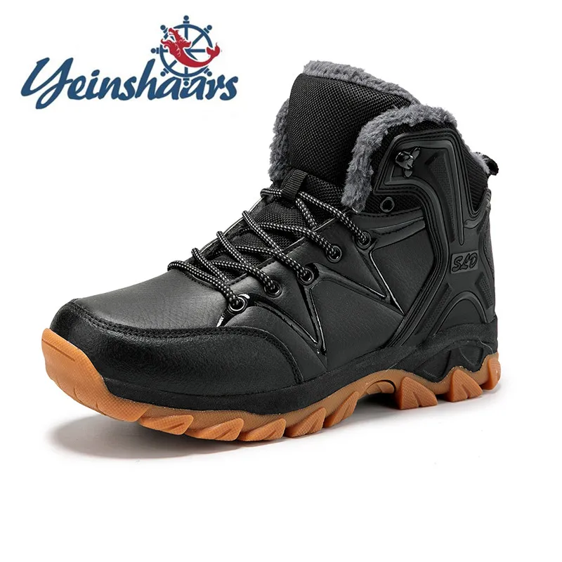Мужские ботинки Мужская зимняя обувь Повседневные модные зимние из натуральной
