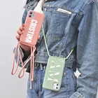 Чехол для телефона с ремешком для iPhone 12 Pro Max 11 7 8 Plus X XR XS SE 2020