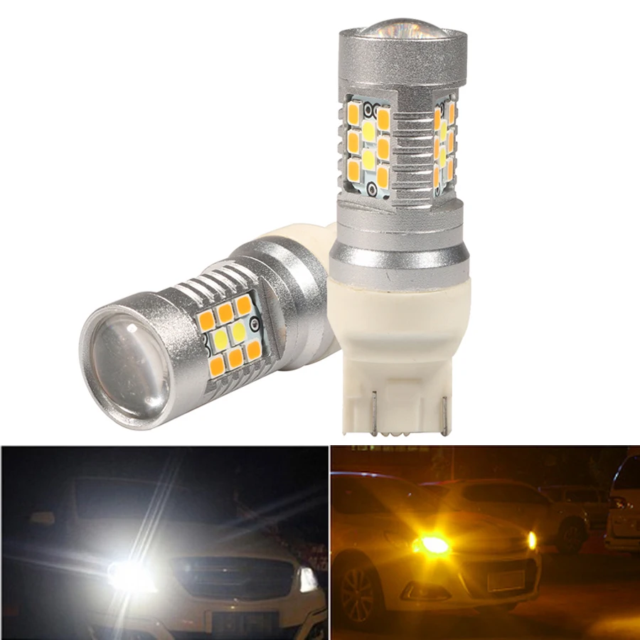 

Двухцветные светодиодные лампы BAY15D T25 P27/7W T20 1157 W21/5W, 2 шт.