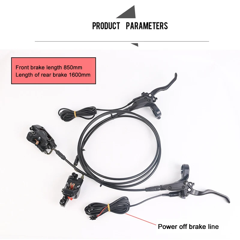 

Hydraulic Disc Brake Assembly Set with Power Switch for Folding Bike Electric Scooter SM