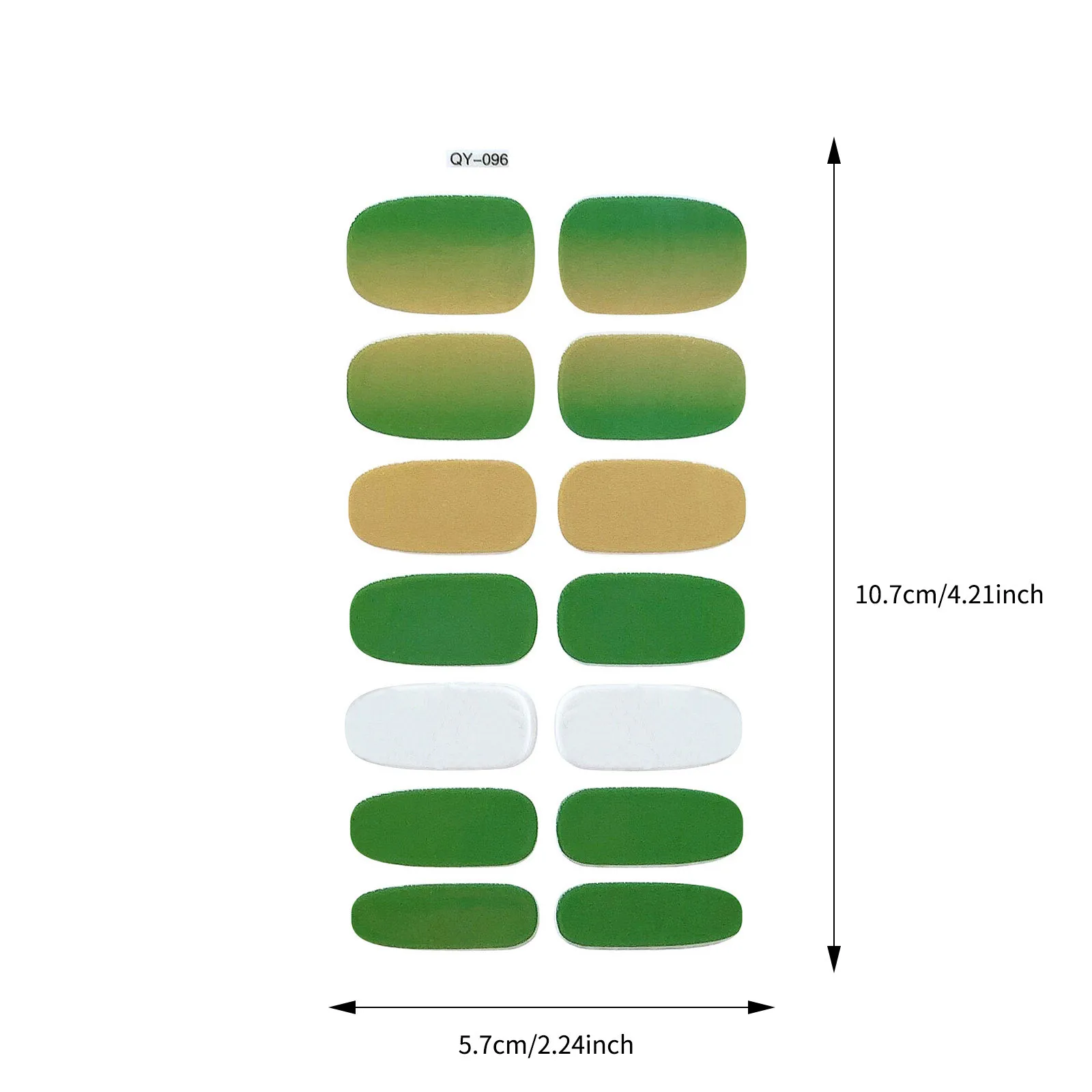 

Full Cover Fruit Gradient Leopard Print Nail Sticker Rainbow Nail Sticker Multicolor Waterproof Nail Polish Film holographic