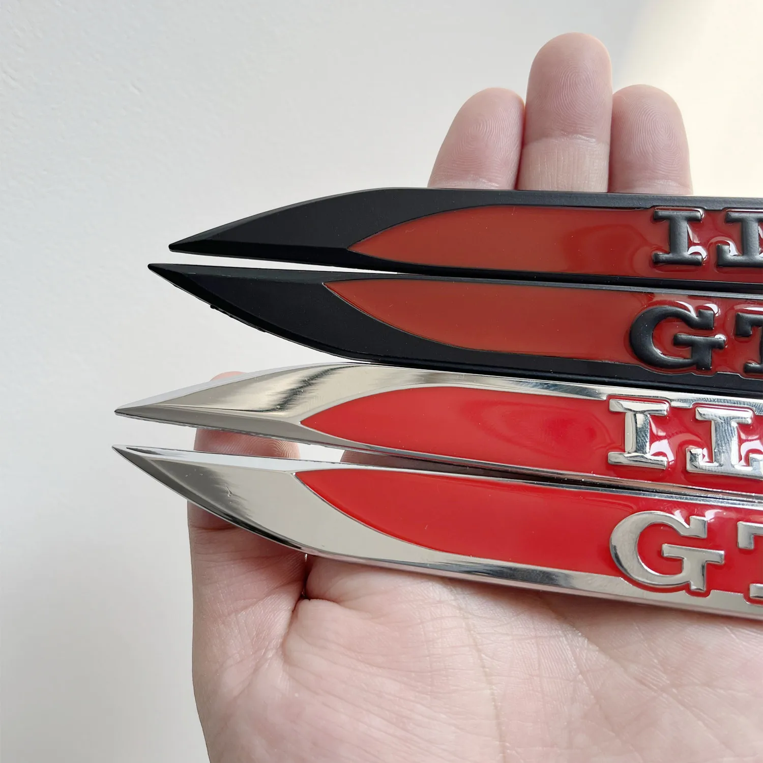 1 пара 3D хромированные черные красные эмблемы значок наклейка логотип КРЫЛО