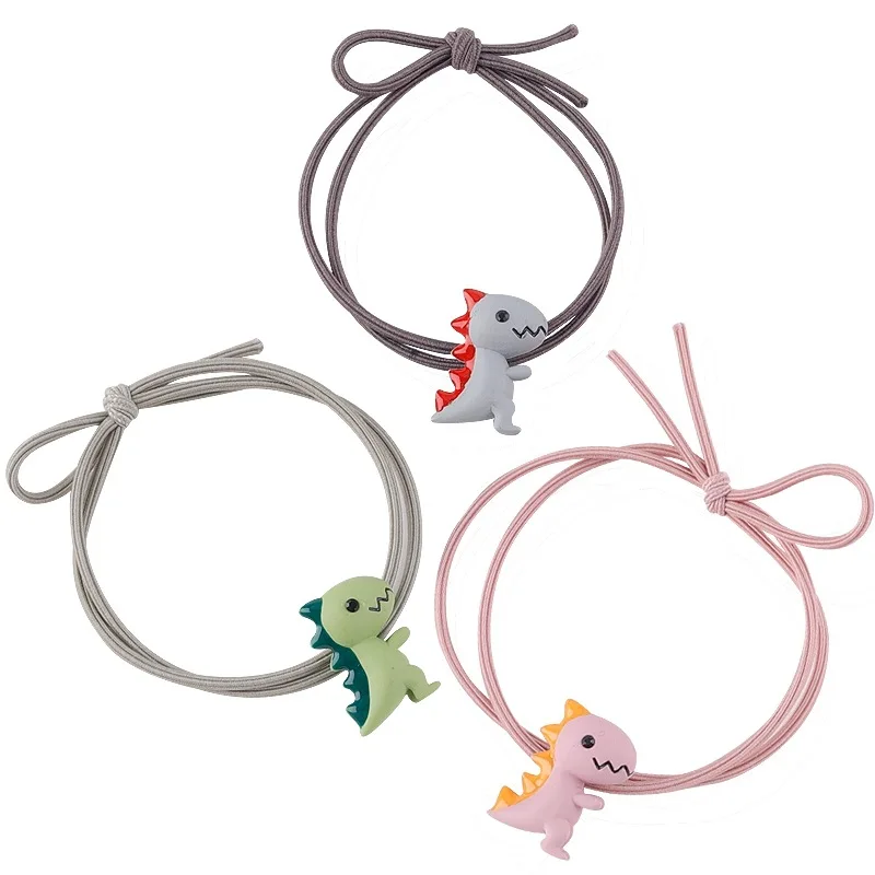 Корейская Милая резинка для волос с маленьким динозавром простая девушек