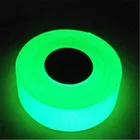 Зеленая светящаяся лента, безопасная самоклеящаяся лента, фосфоресцентная светящаяся предупреждающая лента, 1 шт.