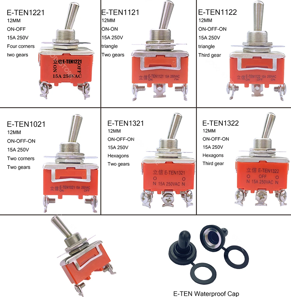 Оранжевый тумблер с переключателем 1 шт. высокое качество Φ 1321 1021 1122 1121 1221