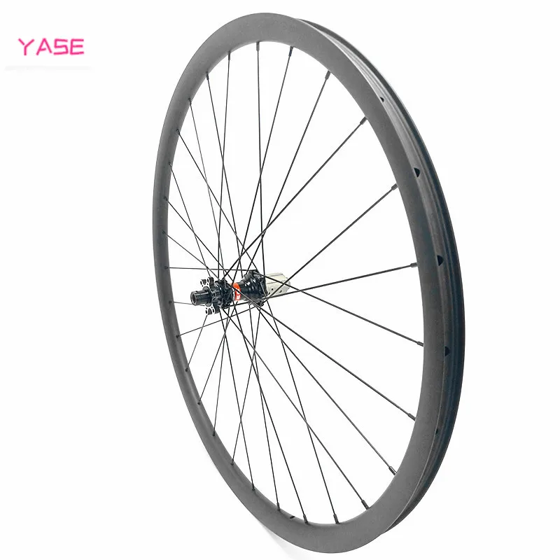 YASE 29er Углеродные mtb дисковые колеса bicicleta aro 29 30x24 мм симметричные бескамерные NOVATEC