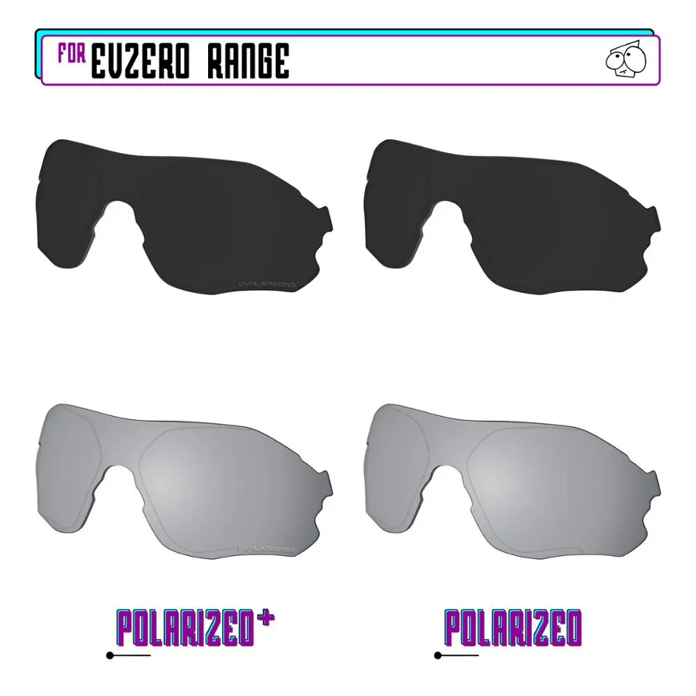 EZReplace Polarized Replacement Lenses for - Oakley EVZero Range Sunglasses - BkSrP Plus-BkSrP