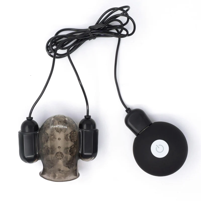 Массажеры для пениса с двумя чехлами мастурбации 12 прочные мужские Вибраторы