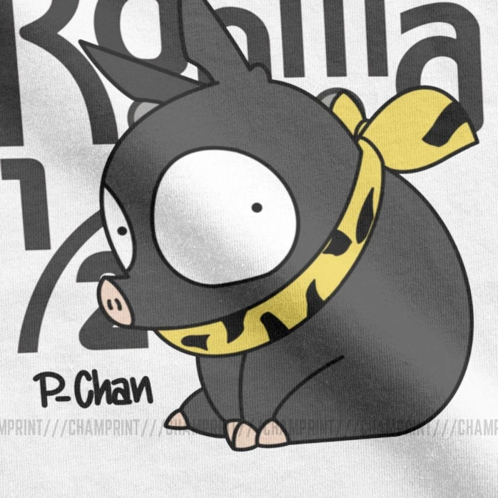 Футболка P Chan Ranma 12 мужская аниме акан Rumiko боевой японский свинья хлопок короткий
