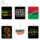 SOMESOOR счастливые прямоугольные деревянные серьги-подвески с рисунком в стиле второй июня 1865, черная история, кольца с рисунком, висячие украшения для женщин, подарок