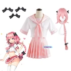 Костюмы для косплея FateApocrypha Astolfo, костюм моряка Райдера Astolfo, косплей JK, школьная форма, Женский необычный Аниме костюм на Хэллоуин