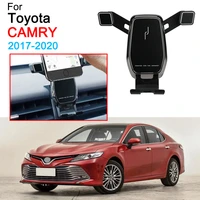 car mobile phone holder support air vent mount clip clamp phone holder for toyota camry accessories 2017 2018 2019 2020
