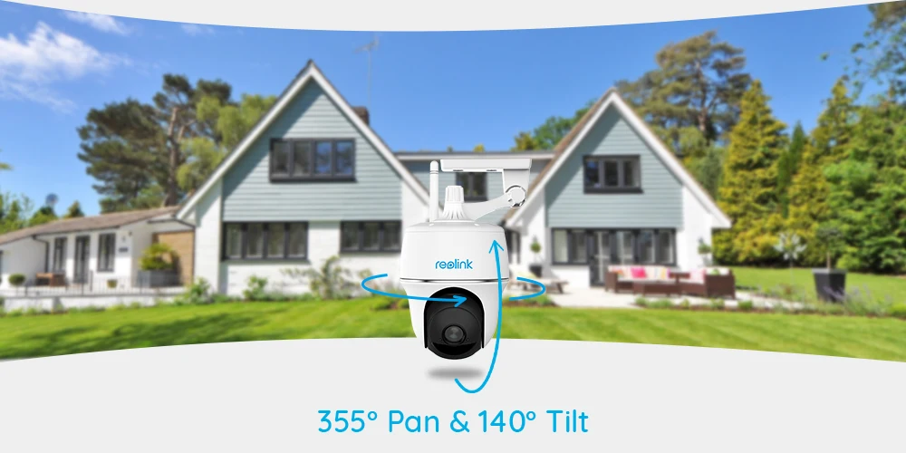 Reolink 1080p наружная батарея камера wifi Pan& Tilt удаленный доступ на солнечных батареях Argus PT и солнечная панель