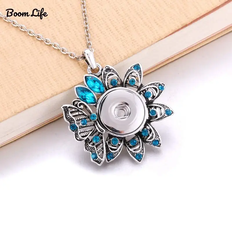 Женское Винтажное колье сделай сам ожерелье с застежкой-кнопкой 18 мм и цепочкой 60