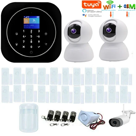 Yobang безопасности Tuya wifi GSM домашняя сигнализация охранная система комплект