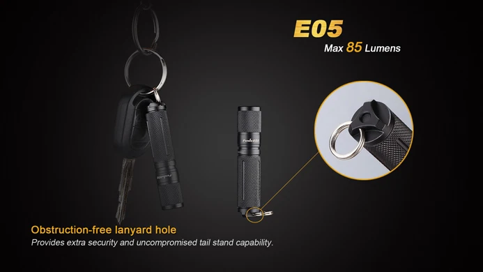 FENIX E05 Edition Cree XP-E2 светодиодный Flshlight 3 режима 85 люмен на 1* AAA аккумулятор