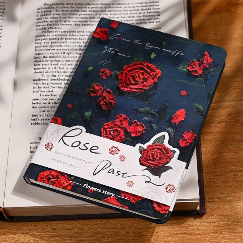 

Literary Notebook High Value Student's Simple Horizontal Line Book Subnet Red Diary Hand Account Book