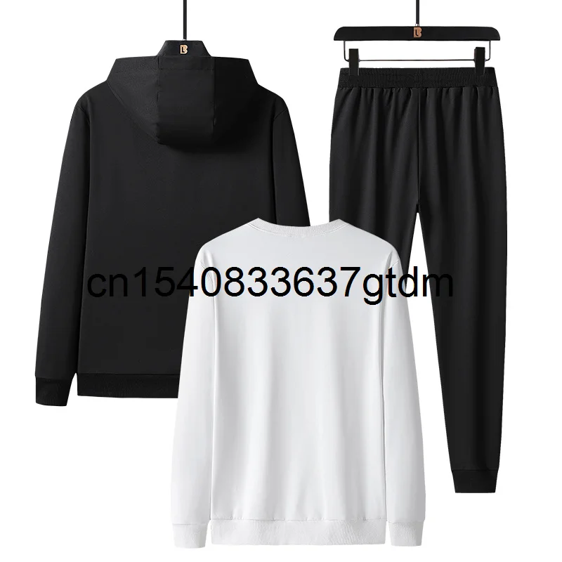 

Spring 2021 new men's plus fat plus size sports suit three-piece suit