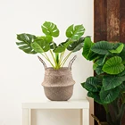 Висячая плетеная корзина для водорослей, натуральный цветочный горшок, корзина для белья, домашнее хранилище корзина, горшок, корзина для игрушек