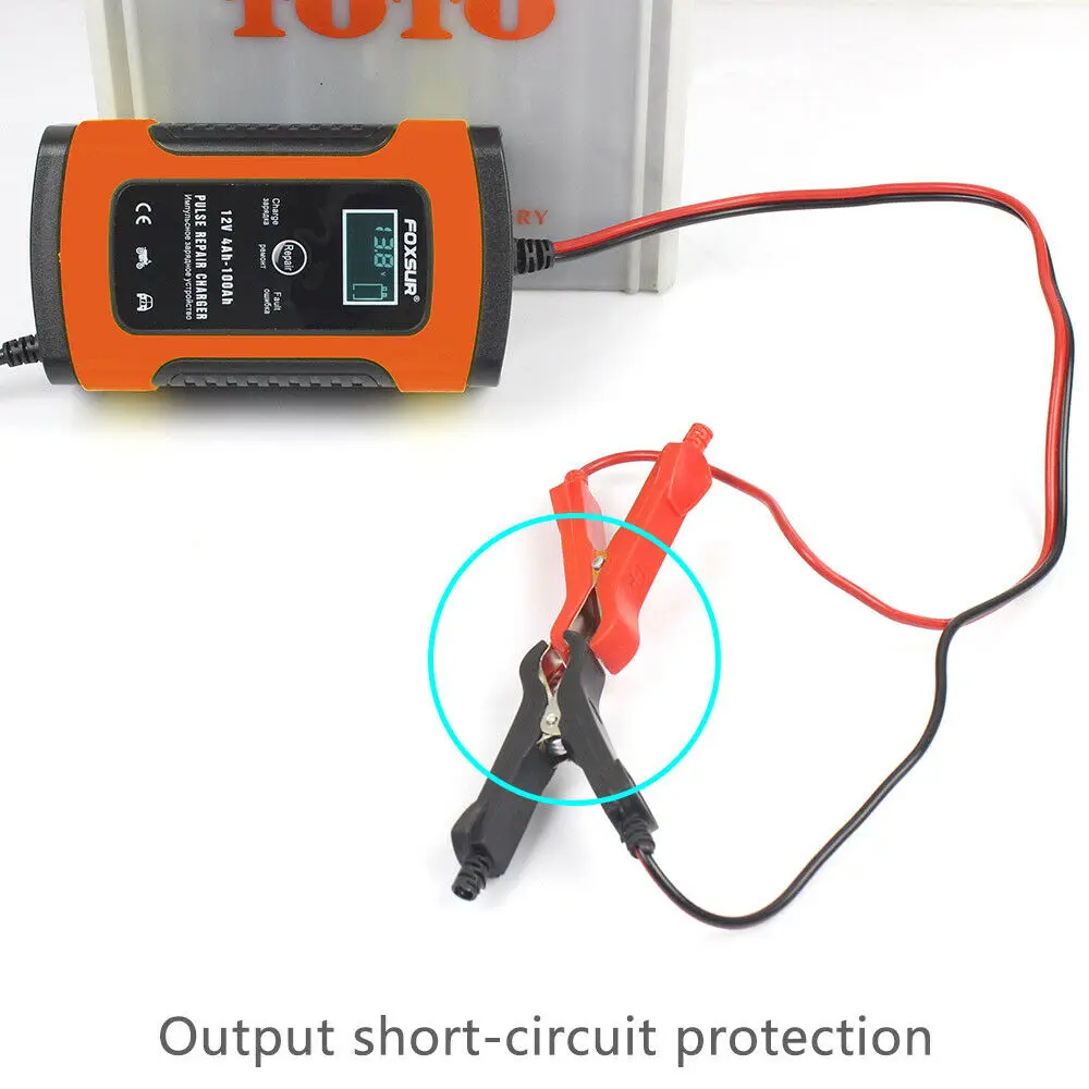 Автоматическое устройство для Батарея Зарядное 12V 5A ЖК дисплей интеллигентая (ый)