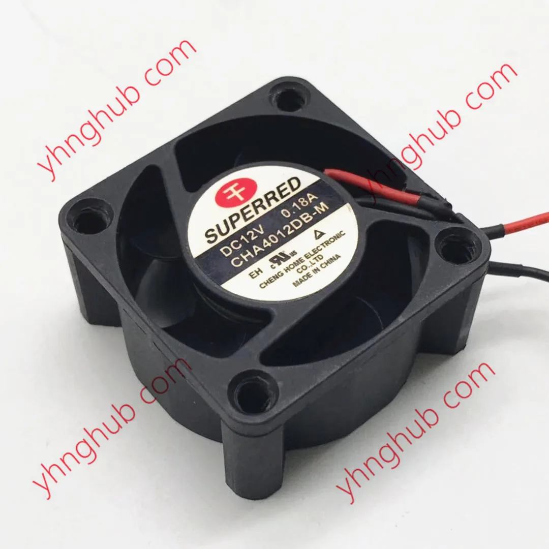 Суперкрасный, оригинальный, постоянный ток 12 В, 0,18 А, 40x40x20 мм, 2-проводной Вентилятор охлаждения сервера