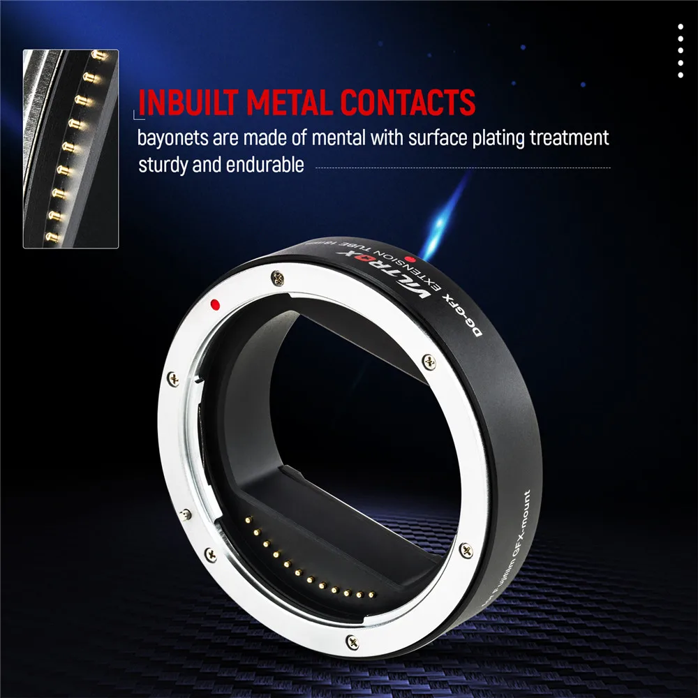 Viltrox DG-GFX 18 мм адаптер для объектива с автофокусом макро-удлинитель адаптер для объектива G крепление для камеры FUJIFILM GFX50S GFX50R GFX100