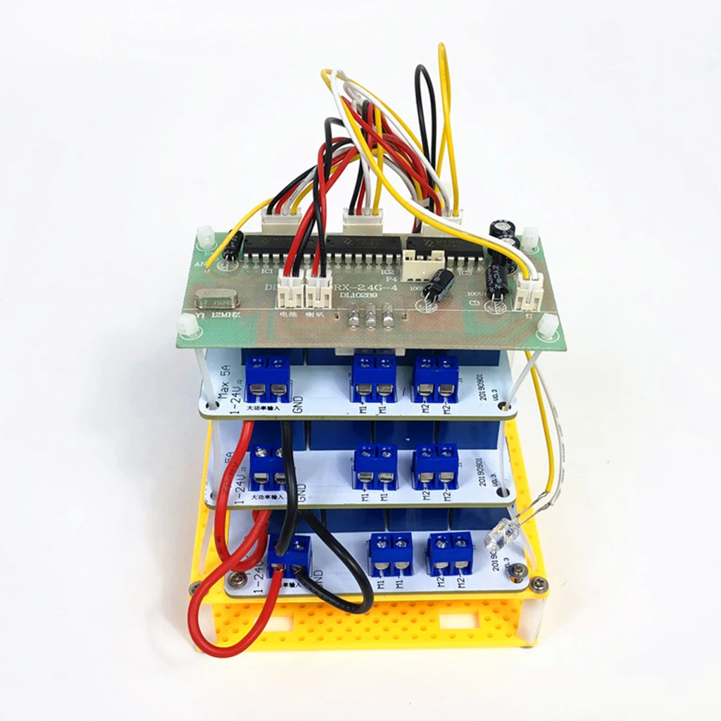 

12V Left Right Joysticks Remote Controller & Receiver Plate for 2.4G 12CH RC Car