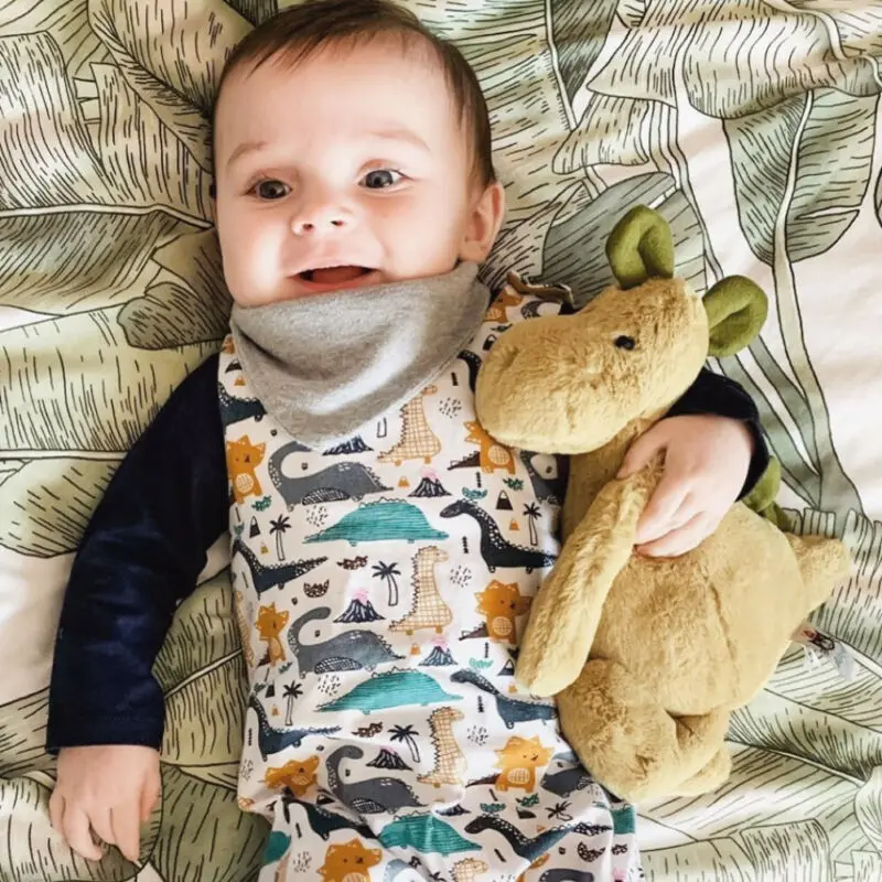 Newborn Baby Boys Clothes Dinosaur Sleeveless Romper Jumpsuit Bodysuit Outfit |