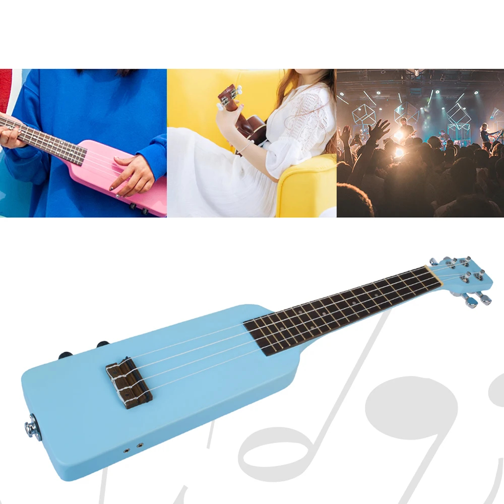 

ammoon 23 Inches Electric Ukulele Ukelele Uke Kit Okoume Solid Wood with Carrying Bag Tuner 3.5mm Audio Cable 4pcs Extra Strings