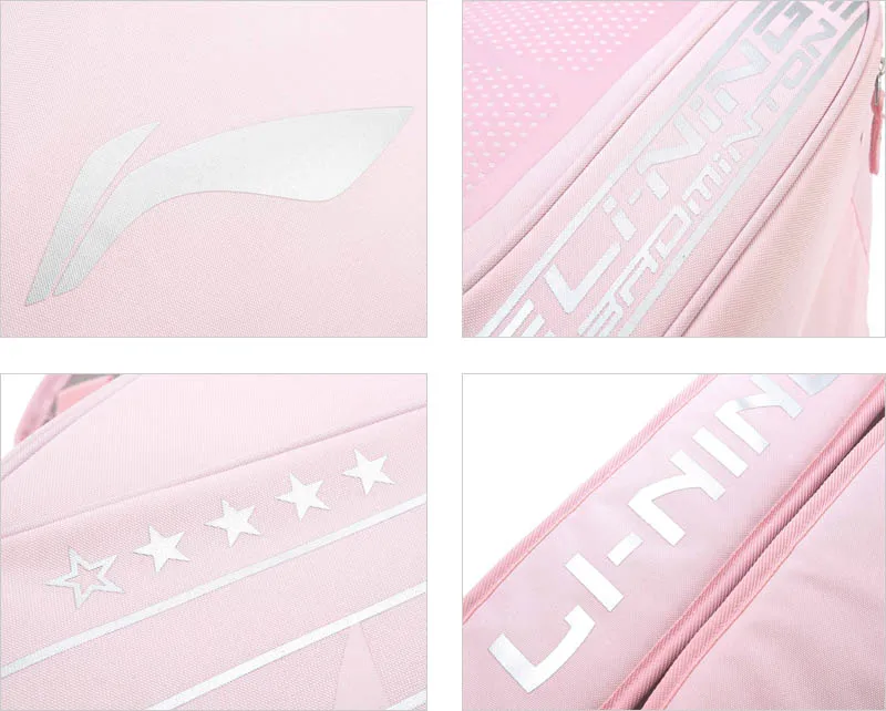 Li-Ning бадминтон ракетка сумка для 6-pack обуви карманный Профессиональный Спорт Спортивная ракетка сумка ABJP076 ZYF348